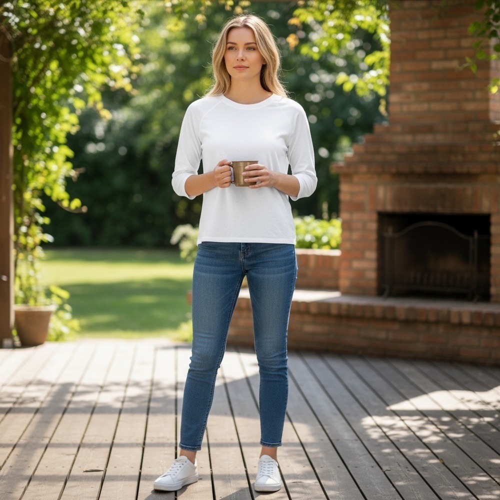 White Long Sleeve Top
New